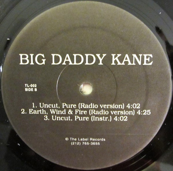 Big Daddy Kane : Uncut, Pure / Earth, Wind & Fire (12")