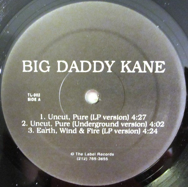 Big Daddy Kane : Uncut, Pure / Earth, Wind & Fire (12")