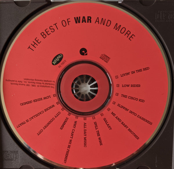 War : The Best Of War And More (CD, Comp, RE, Den)