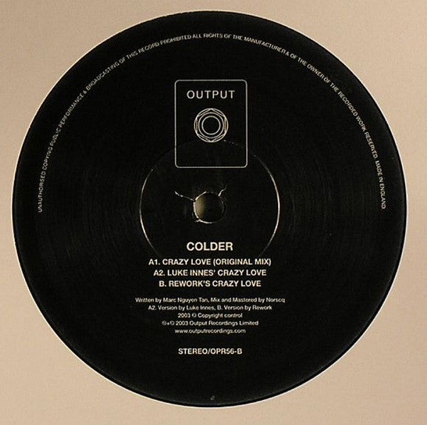 Colder : Crazy Love (12",33 ⅓ RPM)