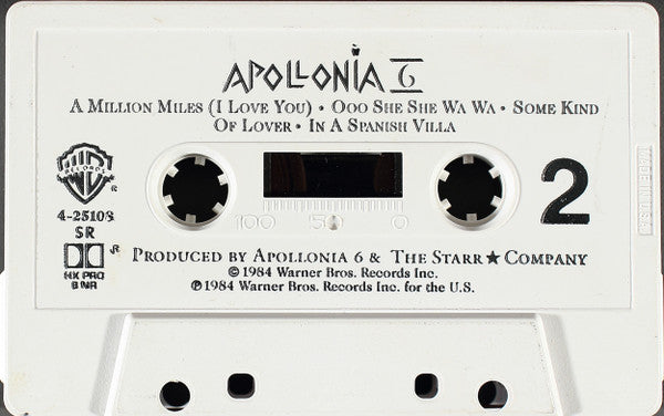 Apollonia 6 : Apollonia 6 (Cass, Album, SR)