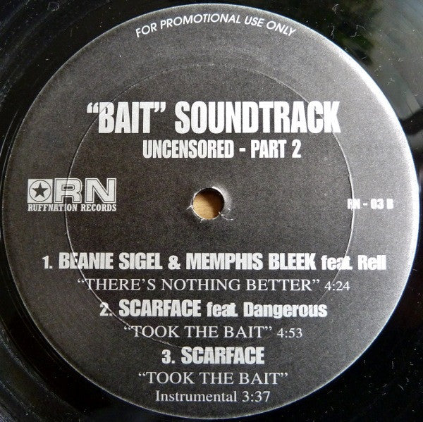 Various : "Bait" Soundtrack Uncensored - Part 2 (12",33 ⅓ RPM,Promo)