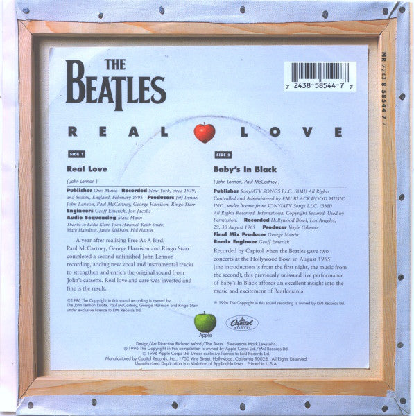 The Beatles : Real Love (7", Single)