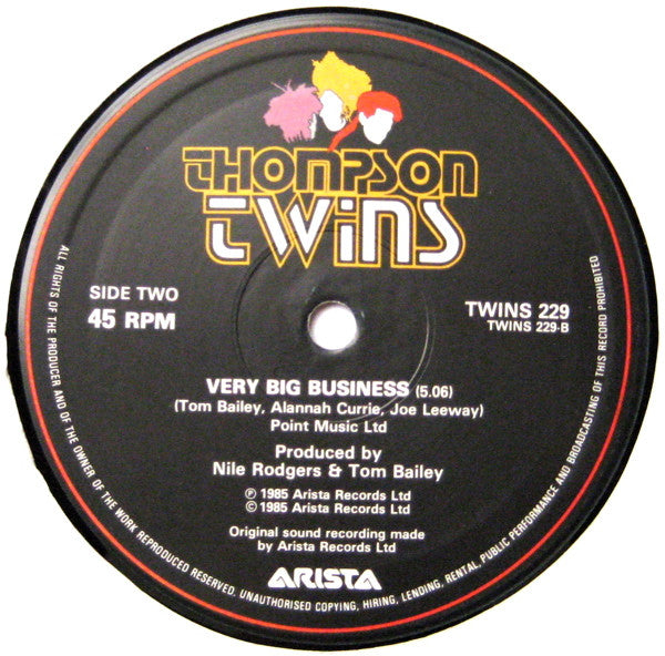 Thompson Twins : Don't Mess With Doctor Dream ((U⁴Ā) + (U³Ā) = Remix) (12", Single)