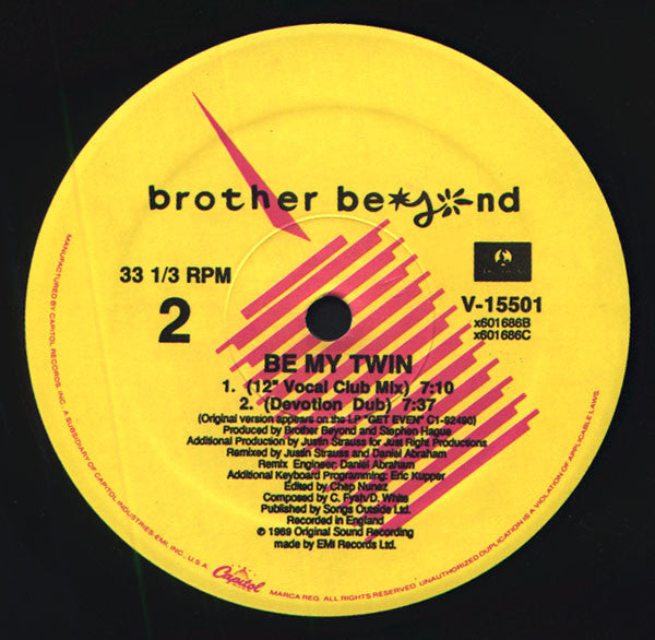 Brother Beyond : Be My Twin (12")
