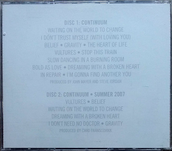 John Mayer : Continuum (2xCD, Album, Ltd)