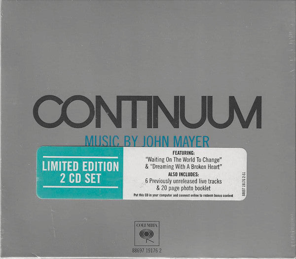 John Mayer : Continuum (2xCD, Album, Ltd)