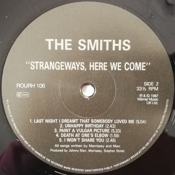 The Smiths : Strangeways, Here We Come (LP, Album, RE, 180)