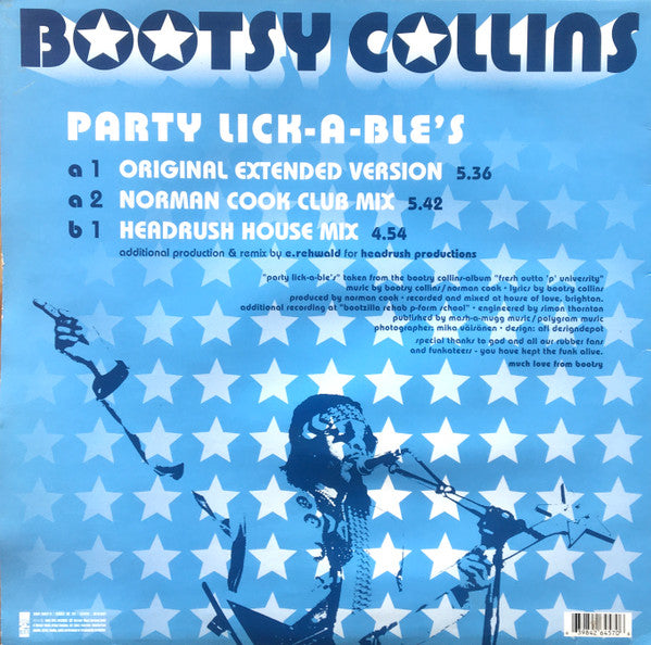 Bootsy Collins : Party Lick-A-Ble's (12")