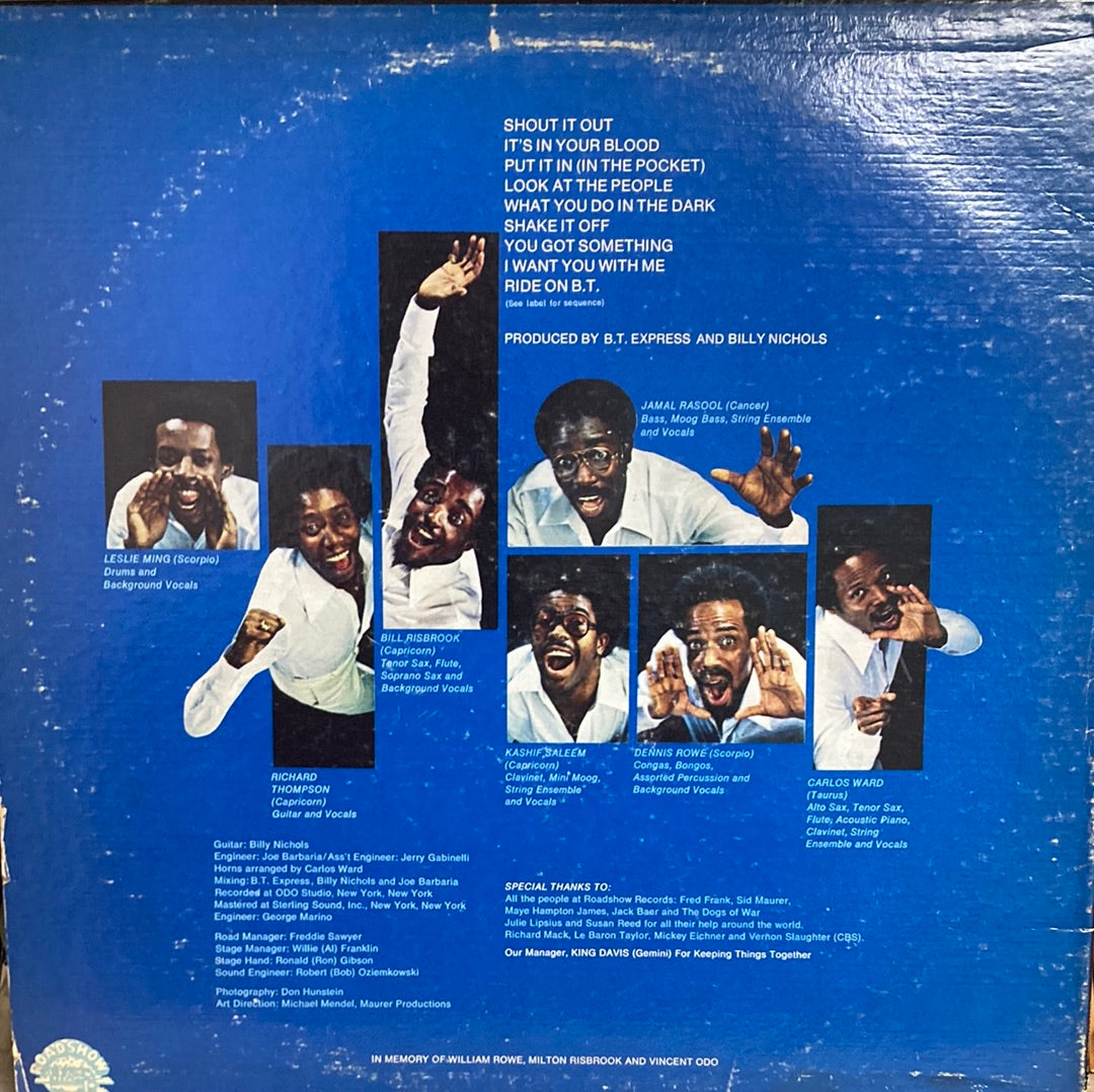 B.T. Express - Shout! (Shout It Out) - Vinyl LP