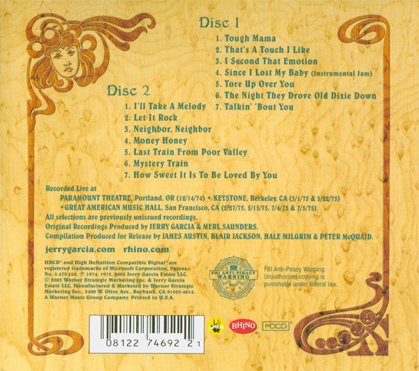 Legion Of Mary : The Jerry Garcia Collection, Vol. 1 (2xHDCD, Album)