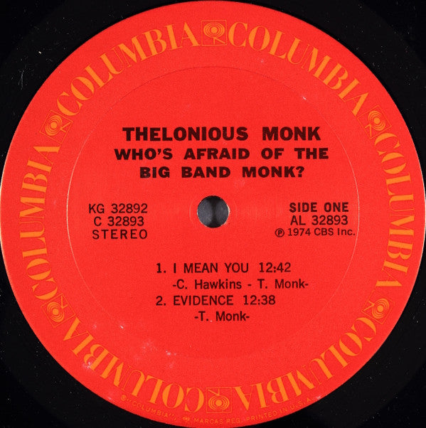 Thelonious Monk : Who's Afraid Of The Big Band Monk? (2xLP, Comp, Ga)