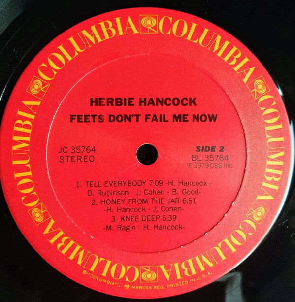 Herbie Hancock : Feets Don't Fail Me Now (LP, Album, Ter)