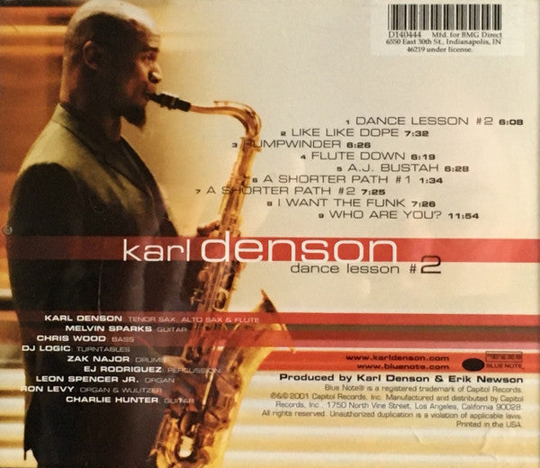 Karl Denson : Dance Lesson #2 (CD, Album, Club)