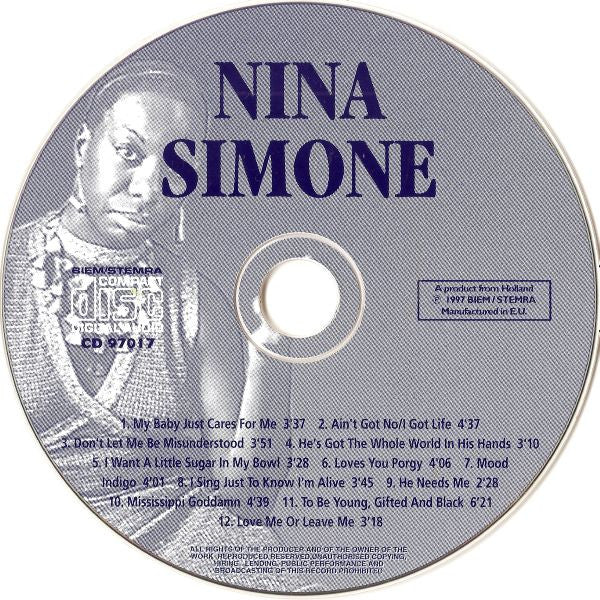 Nina Simone : Nina Simone (CD, Comp)