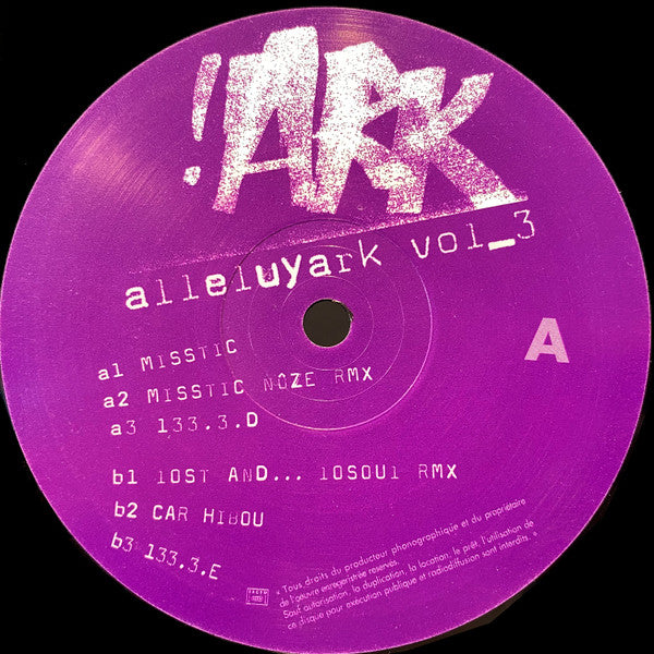 Ark : Alleluyark Vol_3 (12")