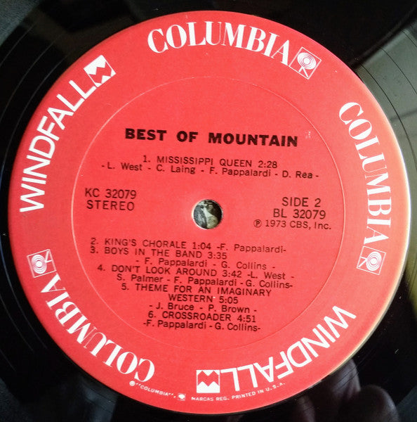 Mountain : The Best Of Mountain (LP, Comp, San)