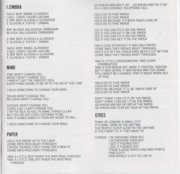 Talking Heads : Fear Of Music (CD, Album, Club, RE, Cin)