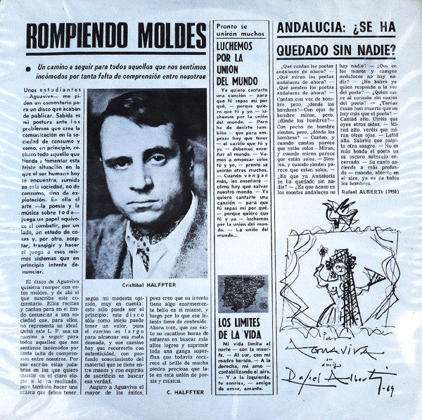 Aguaviva : Cada Vez Más Cerca (LP, Album, Gat)