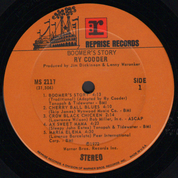 Ry Cooder : Boomer's Story (LP, Album)