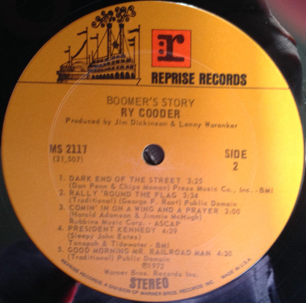 Ry Cooder : Boomer's Story (LP, Album)