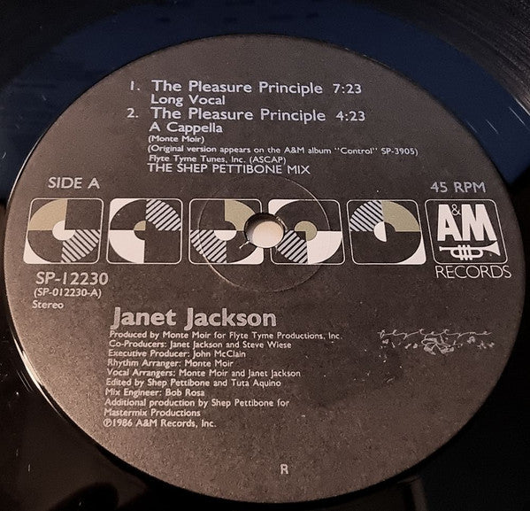 Janet Jackson : The Pleasure Principle (12", Single)