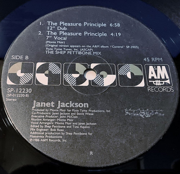 Janet Jackson : The Pleasure Principle (12", Single)