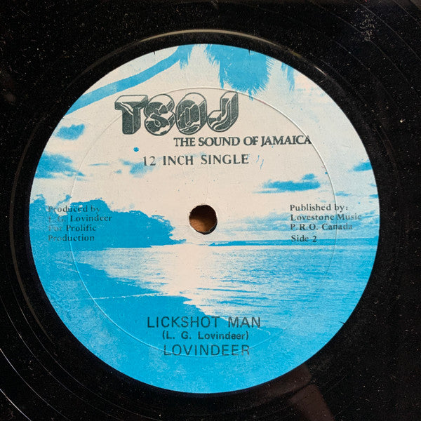 Lovindeer* : Don't Bend Down / Lickshot Man (12")