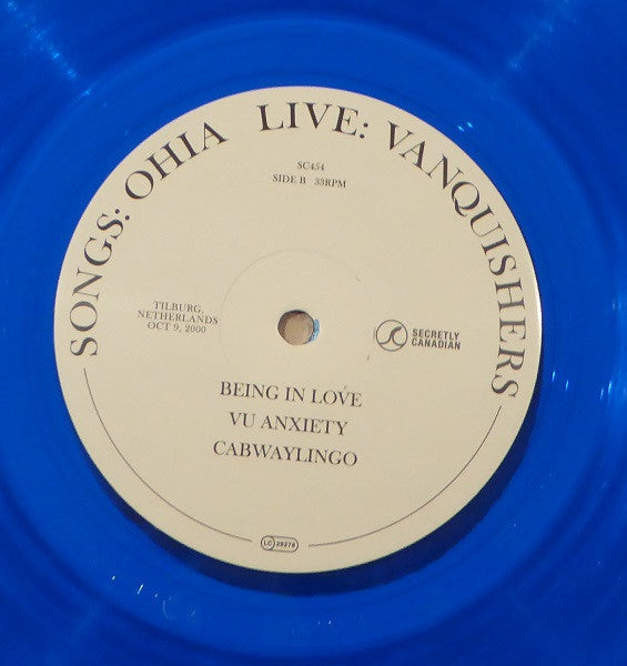 Songs: Ohia : Live: Vanquishers (Tilburg, Netherlands. Oct 9, 2000) (2xLP, Album, Club, Ltd, Blu)