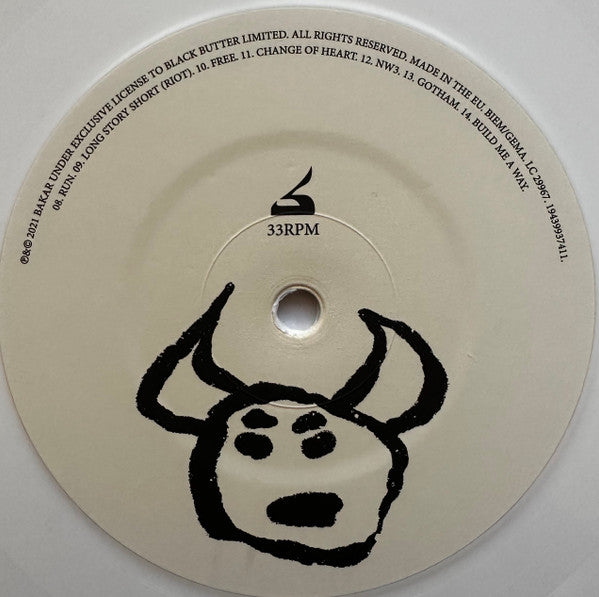 Bakar (2) : Nobody's Home (LP, Album, Whi)