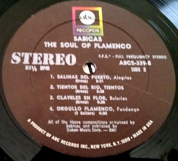 Sabicas : Soul Of Flamenco (LP, Album)