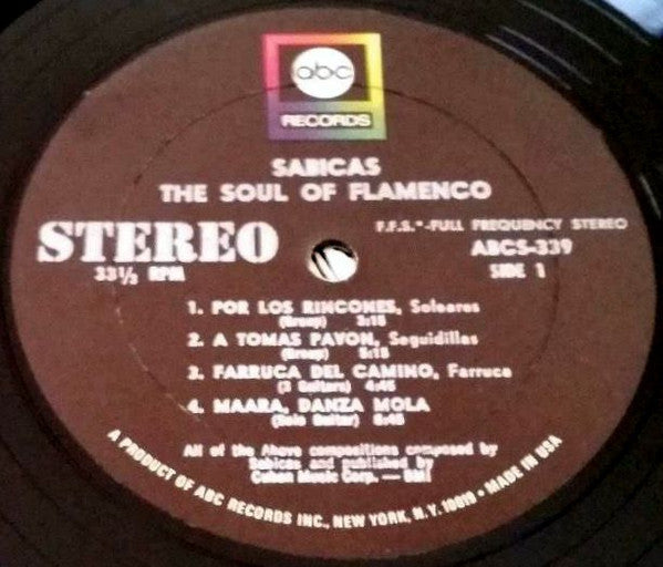 Sabicas : Soul Of Flamenco (LP, Album)