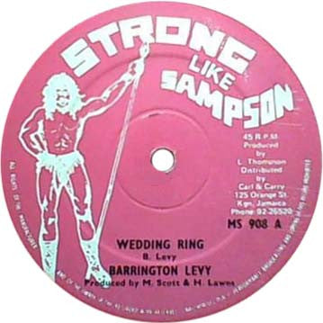 Barrington Levy, Jah Thomas : Wedding Ring / General (12")