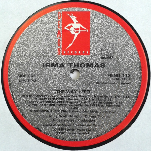 Irma Thomas : The Way I Feel (LP, Album)