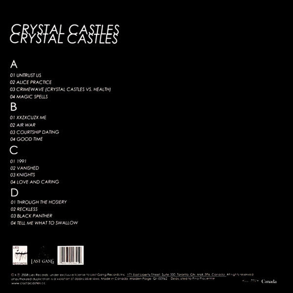 Crystal Castles : Crystal Castles (LP,Album,Reissue,Repress)