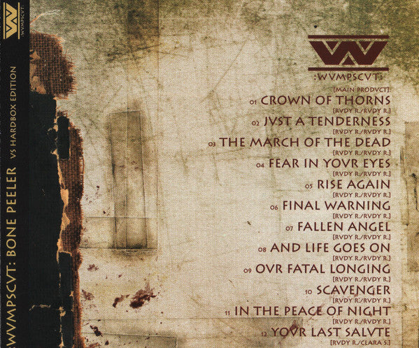 :wumpscut: : Bone Peeler (US Hardbox Edition) (CD, Album)