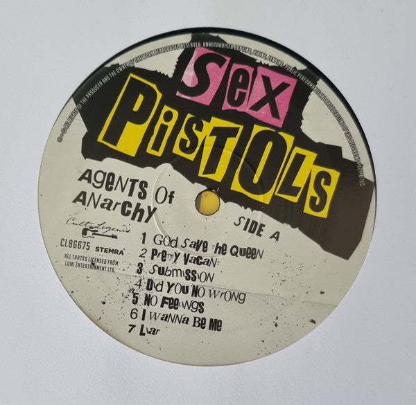 Sex Pistols : Agents Of Anarchy (LP, Comp, Unofficial, 180)