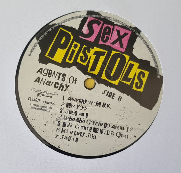 Sex Pistols : Agents Of Anarchy (LP, Comp, Unofficial, 180)