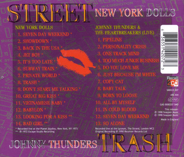 Johnny Thunders / New York Dolls : Street Trash (2xCD, Comp)