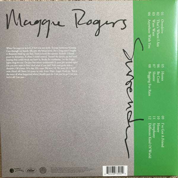 Maggie Rogers : Surrender (LP, Album, Gre)