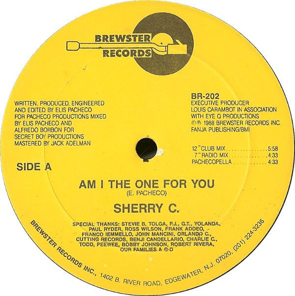 Sherry C. : Am I The One For You (12")
