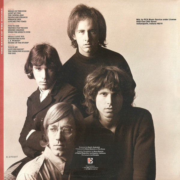 Doors, The : The Best Of The Doors (LP,Compilation,Club Edition,Remastered)