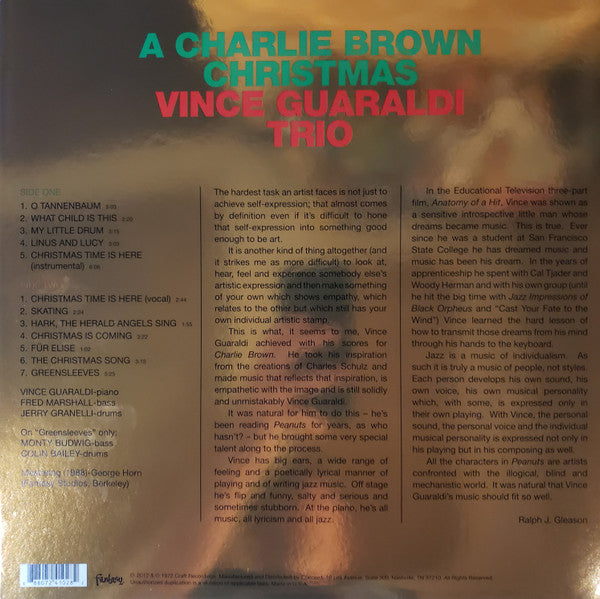 Vince Guaraldi Trio : A Charlie Brown Christmas (LP,Album,Limited Edition,Picture Disc,Reissue)