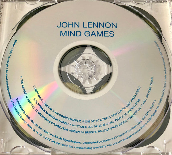 John Lennon : Mind Games (CD, Album, RE, RM, Rem)