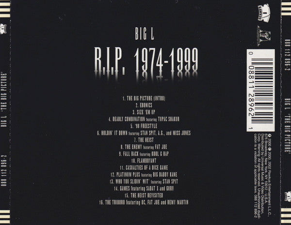 Big L : The Big Picture (1974-1999) (CD, Album, RE)