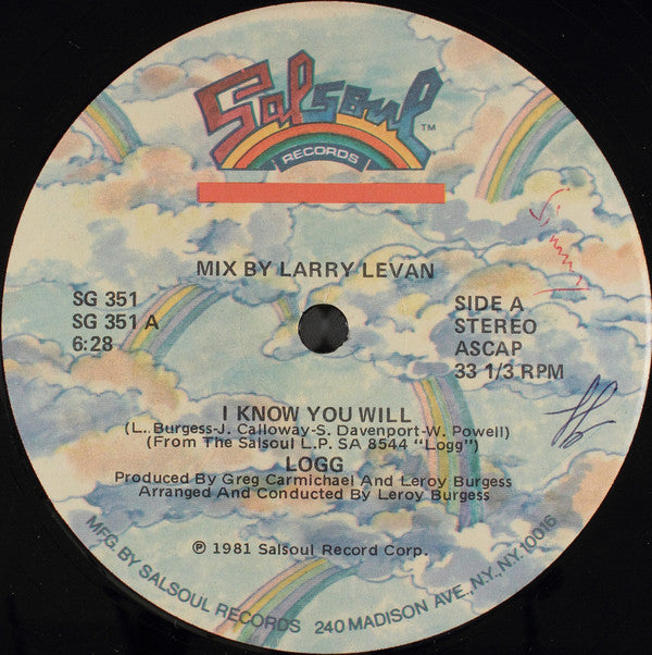 Logg : I Know You Will (12", Single)