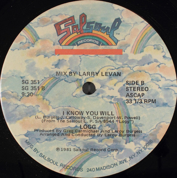Logg : I Know You Will (12", Single)