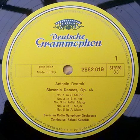 Antonín Dvořák, Symphonie-Orchester Des Bayerischen Rundfunks · Rafael Kubelik : Complete Slavonic Dances (LP,Stereo)