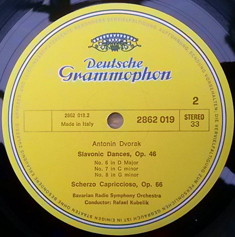Antonín Dvořák, Symphonie-Orchester Des Bayerischen Rundfunks · Rafael Kubelik : Complete Slavonic Dances (LP,Stereo)