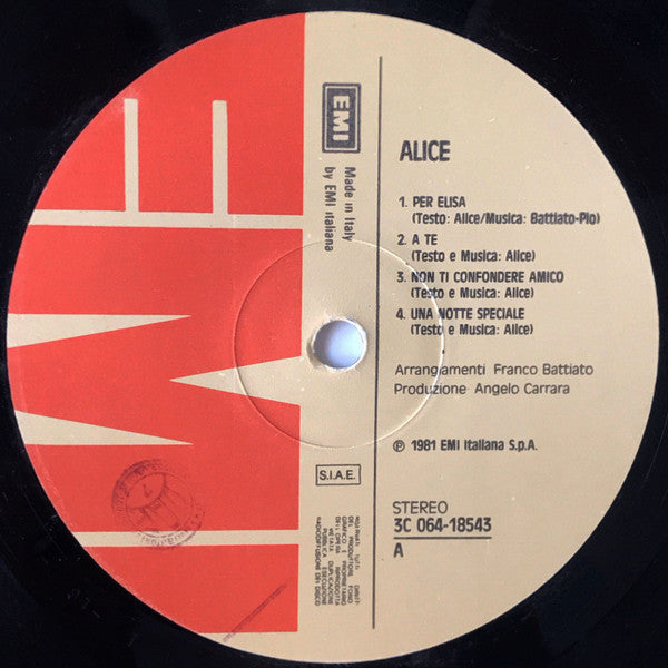 Alice (4) : Alice (LP,Album,Stereo)